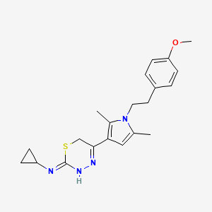 N-cyclopropyl-5-[1-[2-(4-methoxyphenyl)ethyl]-2,5-dimethylpyrrol-3-yl]-3,6-dihydro-1,3,4-thiadiazin-2-imine