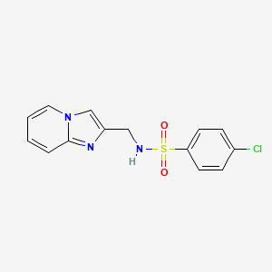 4-chloro-N-(imidazo[1,2-a]pyridin-2-ylmethyl)benzenesulfonamide