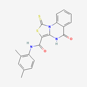 N-(2,4-dimethylphenyl)-5-oxo-1-sulfanylidene-4H-[1,3]thiazolo[3,4-a]quinazoline-3-carboxamide