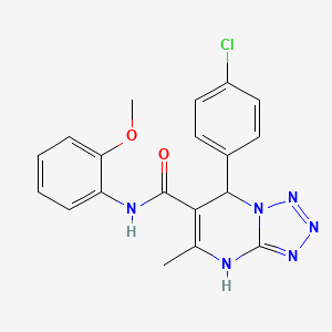 7-(4-chlorophenyl)-N-(2-methoxyphenyl)-5-methyl-4,7-dihydrotetrazolo[1,5-a]pyrimidine-6-carboxamide