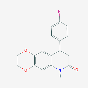 9-(4-fluorophenyl)-2,3,8,9-tetrahydro[1,4]dioxino[2,3-g]quinolin-7(6H)-one