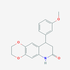 9-(3-methoxyphenyl)-2,3,8,9-tetrahydro[1,4]dioxino[2,3-g]quinolin-7(6H)-one