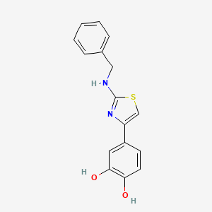 4-[2-(Benzylamino)-1,3-thiazol-4-yl]benzene-1,2-diol