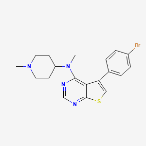 5-(4-bromophenyl)-N-methyl-N-(1-methylpiperidin-4-yl)thieno[2,3-d]pyrimidin-4-amine