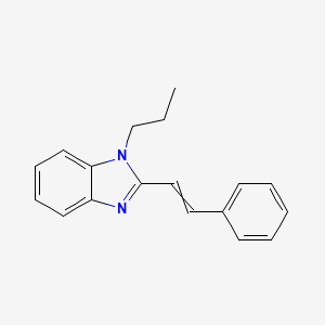 molecular formula C18H18N2 B10804496 2-(2-Phenylethenyl)-1-propylbenzimidazole 