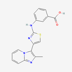 3-[4-(2-Methyl-imidazo[1,2-a]pyridin-3-yl)-thiazol-2-ylamino]-benzoic acid