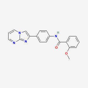 N-(4-(imidazo[1,2-a]pyrimidin-2-yl)phenyl)-2-methoxybenzamide