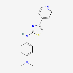 N-[4-(dimethylamino)phenyl]-N-[4-(4-pyridyl)-1,3-thiazol-2-yl]amine