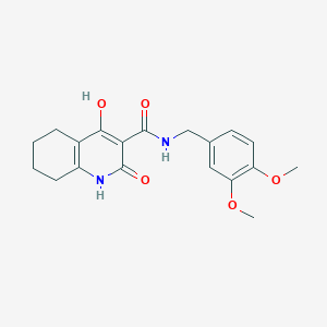 N-(3,4-dimethoxybenzyl)-2,4-dihydroxy-5,6,7,8-tetrahydroquinoline-3-carboxamide