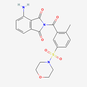 4-Amino-2-(2-methyl-5-morpholin-4-ylsulfonylbenzoyl)isoindole-1,3-dione