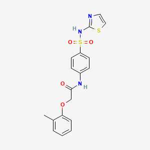 2-(2-methylphenoxy)-N-[4-(1,3-thiazol-2-ylsulfamoyl)phenyl]acetamide