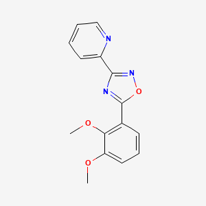 molecular formula C15H13N3O3 B10804685 3-(2-Pyridyl)-5-(2,3-dimethoxyphenyl)-1,2,4-oxadiazole 