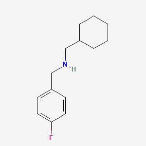 molecular formula C14H20FN B10804688 1-cyclohexyl-N-[(4-fluorophenyl)methyl]methanamine 