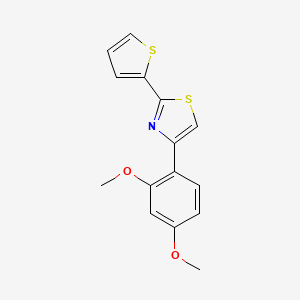 4-(2,4-Dimethoxyphenyl)-2-thiophen-2-yl-1,3-thiazole