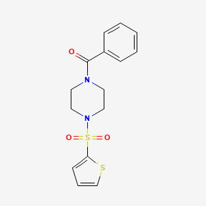 Phenyl[4-(thiophen-2-ylsulfonyl)piperazin-1-yl]methanone