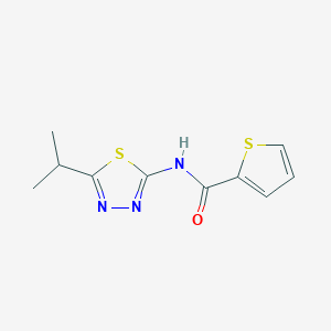 N-(5-propan-2-yl-1,3,4-thiadiazol-2-yl)thiophene-2-carboxamide