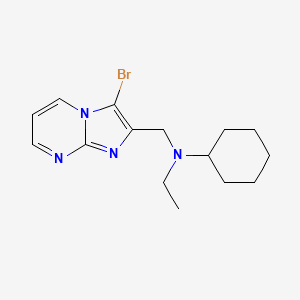 N-[(3-bromoimidazo[1,2-a]pyrimidin-2-yl)methyl]-N-ethylcyclohexanamine