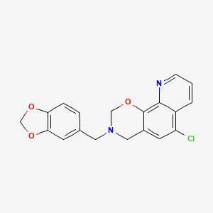 6-Chloro-3,4-dihydro-3-piperonyl-2H-pyrido[3,2-H]-1,3-benzoxazine