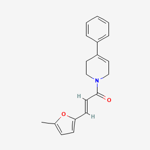 (E)-3-(5-methylfuran-2-yl)-1-(4-phenyl-3,6-dihydro-2H-pyridin-1-yl)prop-2-en-1-one