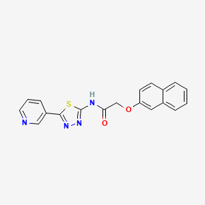 2-naphthalen-2-yloxy-N-(5-pyridin-3-yl-1,3,4-thiadiazol-2-yl)acetamide