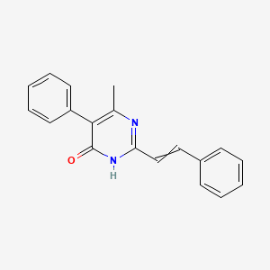 4-methyl-5-phenyl-2-(2-phenylethenyl)-1H-pyrimidin-6-one