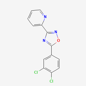 molecular formula C13H7Cl2N3O B10804761 5-(3,4-Dichlorophenyl)-3-pyridin-2-yl-1,2,4-oxadiazole 