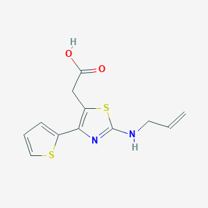 [2-(Prop-2-en-1-ylamino)-4-(thiophen-2-yl)-1,3-thiazol-5-yl]acetic acid