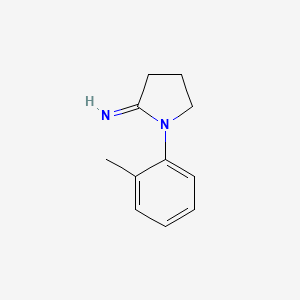 molecular formula C11H14N2 B10804873 1-(2-Methylphenyl)pyrrolidin-2-imine 