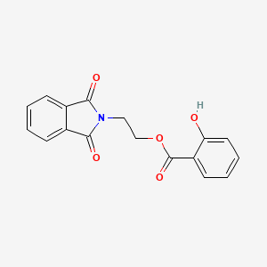 molecular formula C17H13NO5 B10804880 2-(1,3-Dioxoisoindol-2-yl)ethyl 2-hydroxybenzoate 