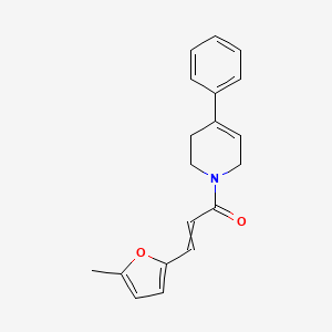 molecular formula C19H19NO2 B10804891 3-(5-methylfuran-2-yl)-1-(4-phenyl-3,6-dihydro-2H-pyridin-1-yl)prop-2-en-1-one 