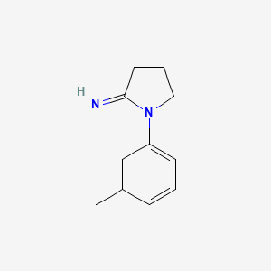 molecular formula C11H14N2 B10804895 1-(3-Methylphenyl)pyrrolidin-2-imine 