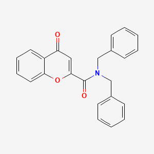 N,N-dibenzyl-4-oxochromene-2-carboxamide