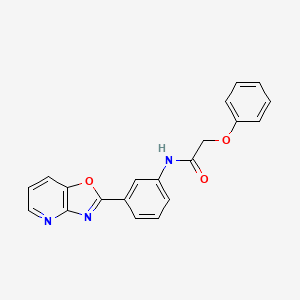 N-[3-([1,3]oxazolo[4,5-b]pyridin-2-yl)phenyl]-2-phenoxyacetamide