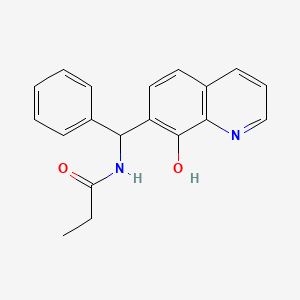 N-[(8-Hydroxy-7-quinolinyl)phenylmethyl]propanamide