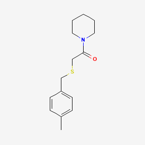 2-{[(4-Methylphenyl)methyl]sulfanyl}-1-(piperidin-1-yl)ethan-1-one