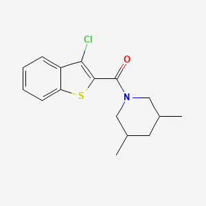 molecular formula C16H18ClNOS B10805091 (3-Chloro-1-benzothiophen-2-yl)-(3,5-dimethylpiperidin-1-yl)methanone 