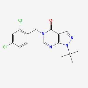 molecular formula C16H16Cl2N4O B10805140 1-tert-butyl-5-(2,4-dichlorobenzyl)-1,5-dihydro-4H-pyrazolo[3,4-d]pyrimidin-4-one 