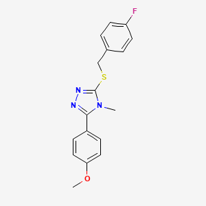 3-[(4-fluorobenzyl)sulfanyl]-5-(4-methoxyphenyl)-4-methyl-4H-1,2,4-triazole