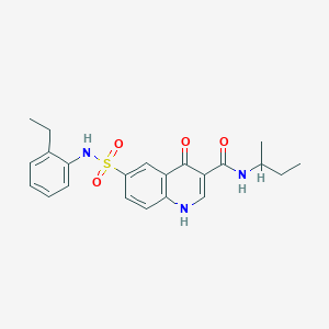 N-(Butan-2-YL)-6-[(2-ethylphenyl)sulfamoyl]-4-oxo-1,4-dihydroquinoline-3-carboxamide