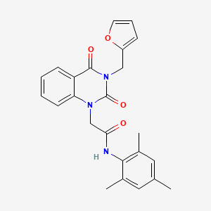 2-[3-(2-furylmethyl)-2,4-dioxo-3,4-dihydroquinazolin-1(2H)-yl]-N-mesitylacetamide