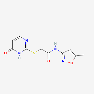 2-(4-Hydroxypyrimidin-2-ylsulfanyl)-N-(5-methylisoxazol-3-yl)acetamide