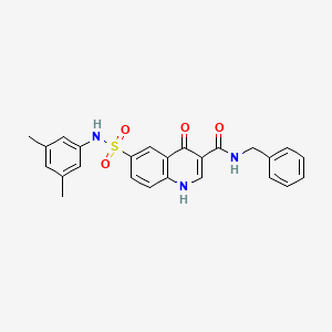 N-Benzyl-6-[(3,5-dimethylphenyl)sulfamoyl]-4-oxo-1,4-dihydroquinoline-3-carboxamide