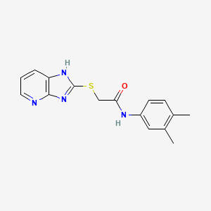 N-(3,4-Dimethylphenyl)-2-{3H-imidazo[4,5-B]pyridin-2-ylsulfanyl}acetamide