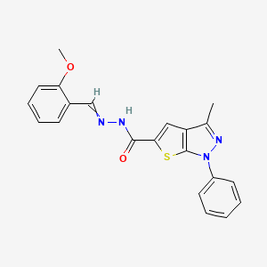 N'-(2-Methoxybenzylidene)-3-methyl-1-phenyl-1H-thieno[2,3-c]pyrazole-5-carbohydrazide