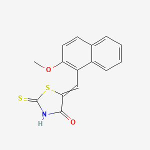 5-[(2-Methoxynaphthalen-1-yl)methylidene]-2-sulfanylidene-1,3-thiazolidin-4-one