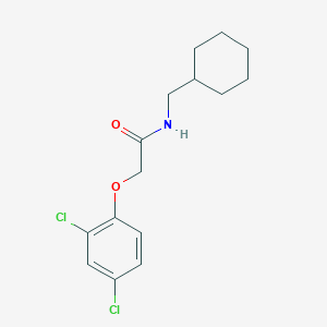 molecular formula C15H19Cl2NO2 B10805408 N-(cyclohexylmethyl)-2-(2,4-dichlorophenoxy)acetamide 