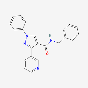 N-benzyl-1-phenyl-3-pyridin-3-ylpyrazole-4-carboxamide