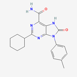 2-Cyclohexyl-9-(4-methylphenyl)-8-oxo-8,9-dihydro-7h-purine-6-carboxamide