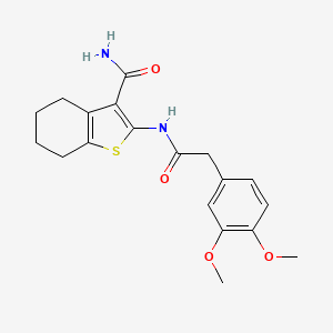 2-[[2-(3,4-Dimethoxyphenyl)acetyl]amino]-4,5,6,7-tetrahydro-1-benzothiophene-3-carboxamide