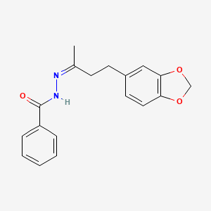 N-[(Z)-4-(1,3-benzodioxol-5-yl)butan-2-ylideneamino]benzamide